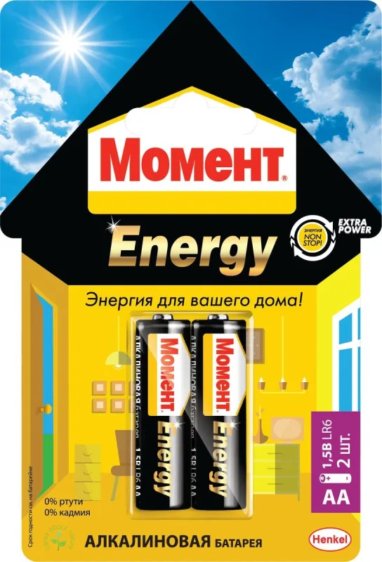 Алкалиновая батарея Moment Energy