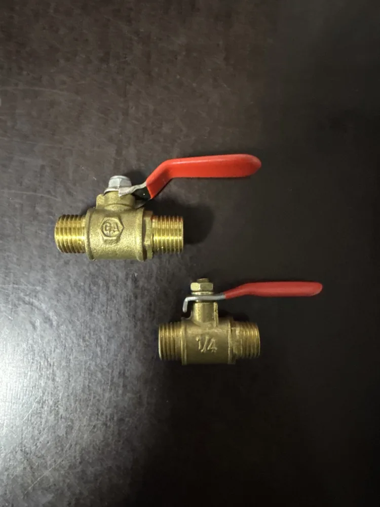 Мини кран 10мм НР-НР (1/4) “GA”.