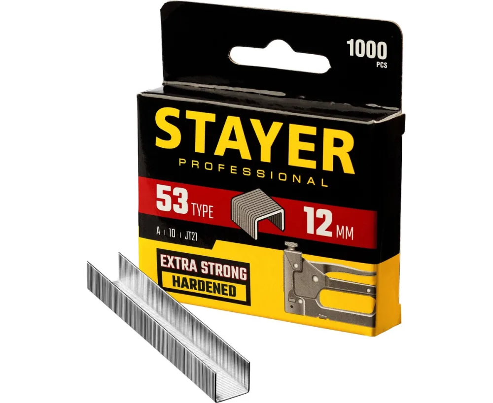 Скобы для степлера STAYER 53type (8мм)