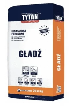 Гипсовая шпатлевка GLADZ TYTAN 25кг