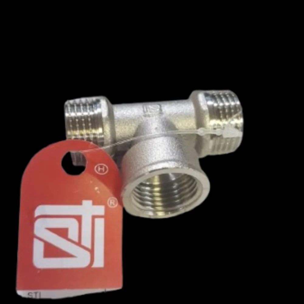 Тройник КТМ нивелир STI 1/2" 15мм (п+м+п)