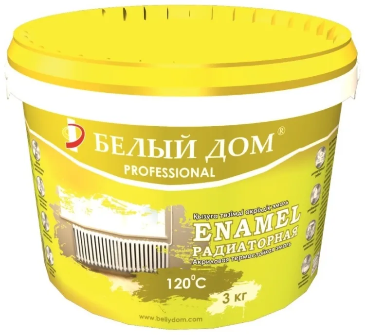 ENAMEL Радиаторная акриловая эмаль 3кг