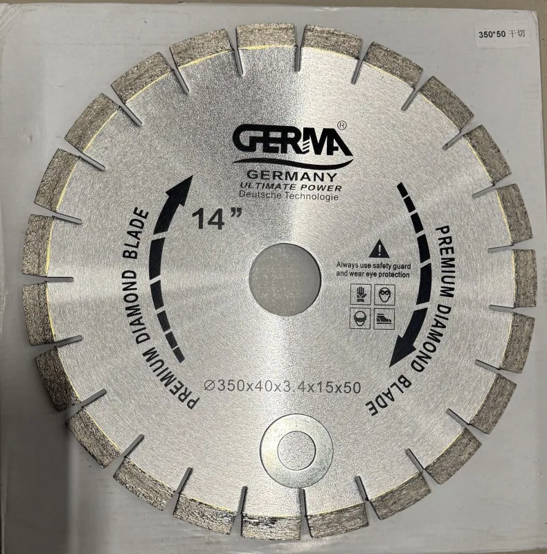 Диск по бетону GERMA 350*40*3.4*15*50мм сегментный