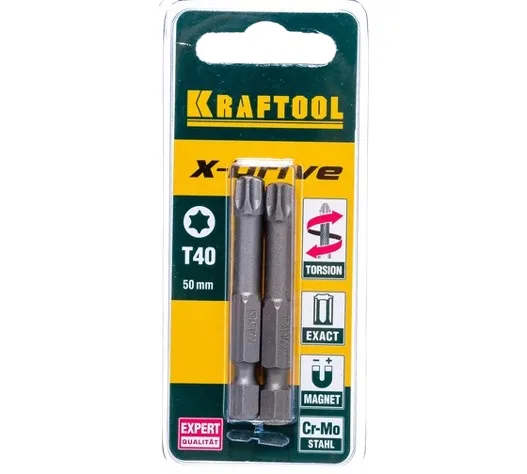 Биты T-40 KRAFTOOL X-DRIVE