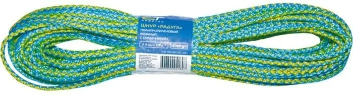 Шнур вязаный полипропиленовый с сердечником 4мм 20м