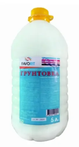 Грунт для наружных и внутренних работ ПЭТ 5 кг FAVORIT_(3948)