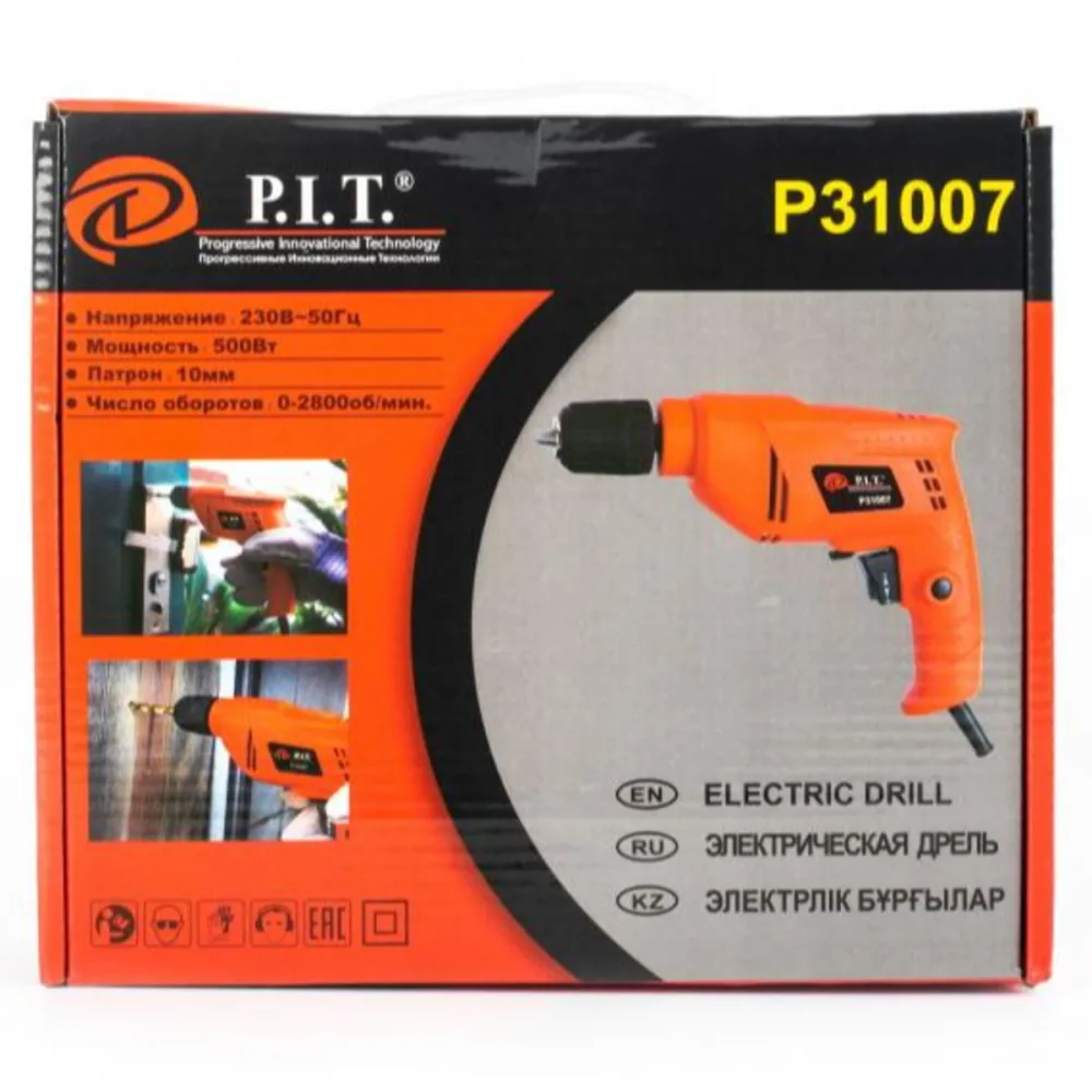Дрель электрическая PIT (500W 2800об/мин.)