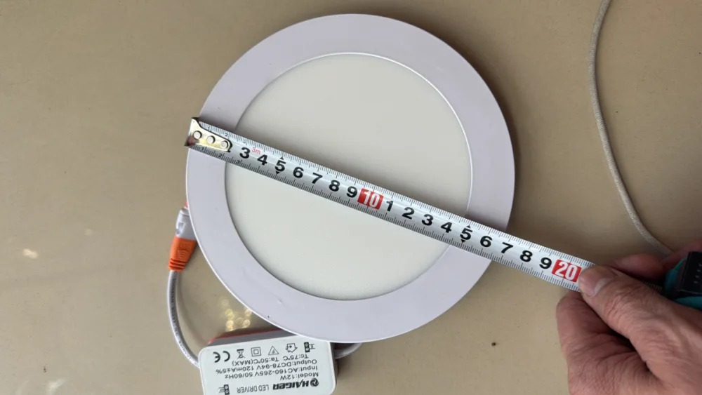 Светильник LED SLIM ROUND PANEL 12W 6000K 170мм (HAIGER) софит, спот.внутр.