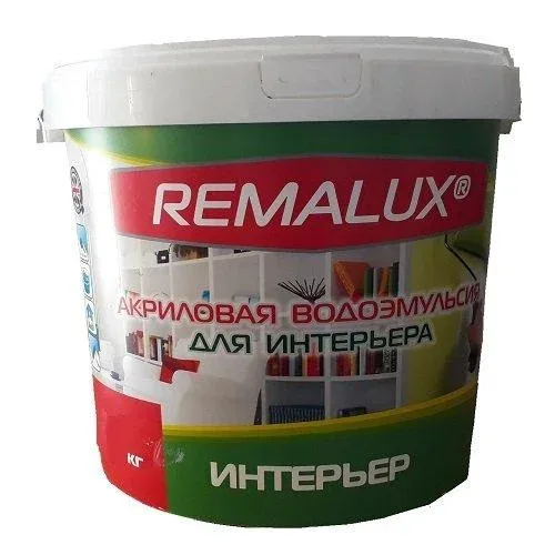 Водоэмульсионная краска для интерьера матовая REMALUX (25кг)