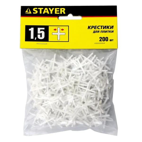 Крестики для плитки, STAYER, (1мм (200))