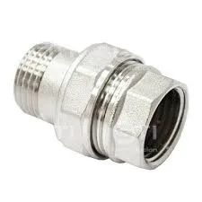 Соединитель прямой нивелир американка STI (1/2" 15мм)