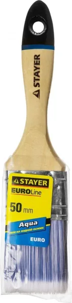 Кисть плоская STAYER EURO AQUA для воднодиспер и акриловых