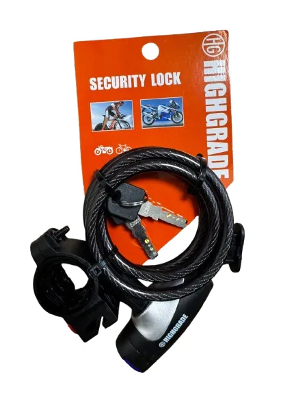 HG L760.08.1000.B HG Замок L760 кабельный с крепл.2кл