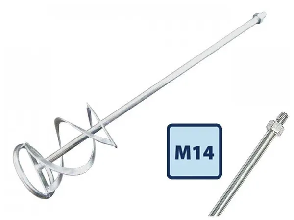 Миксер насадка резьбовая М14 120*600мм