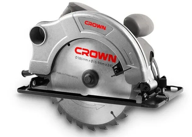 ДИСКОВАЯ ПИЛА CROWN, CT15074, 1200Вт, 5000об/мин, посадка 185мм,