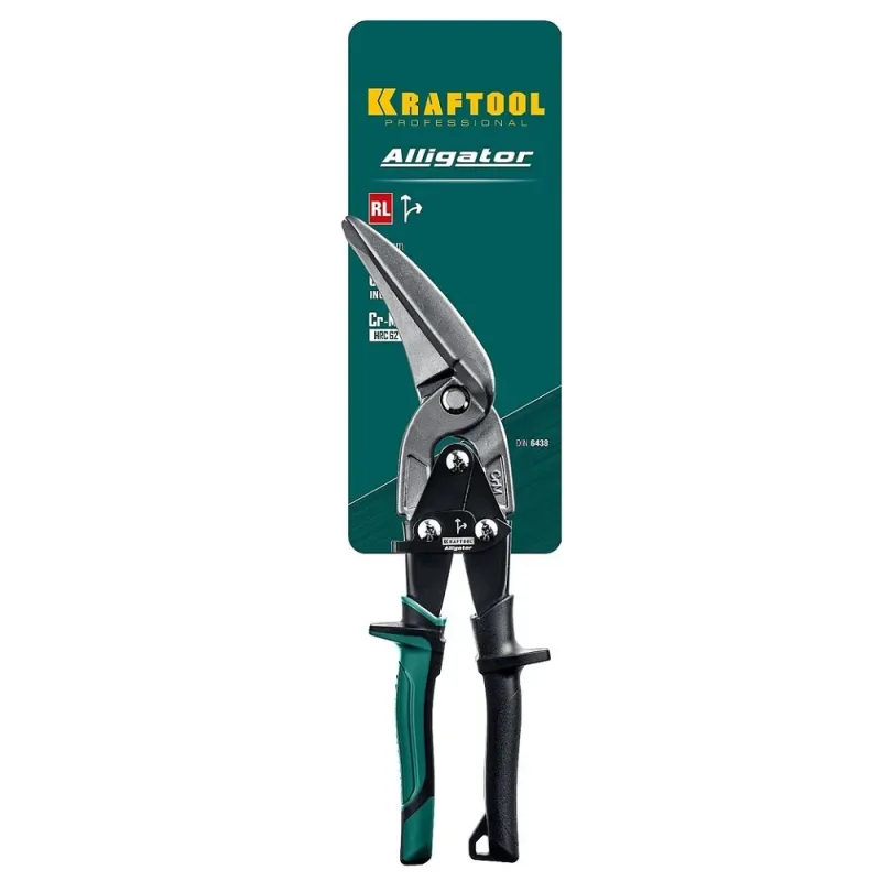 KRAFTOOL ALLIGATOR 290мм прямые удлиненные ножницы по металлу