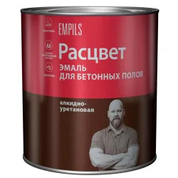 Эмаль для бетонных полов серая 2.7кг Расцвет_(0789)