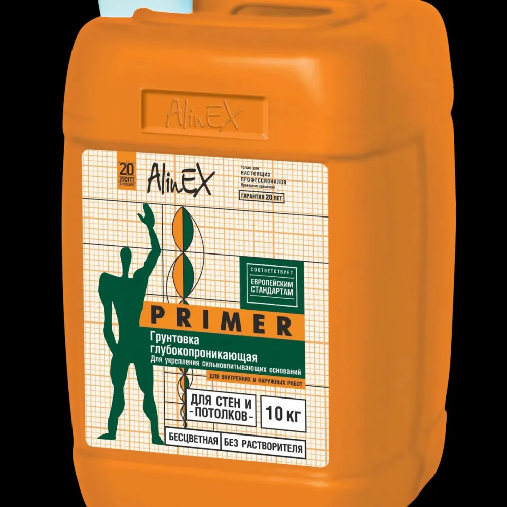 Грунтовка Alinex PRIMER 10кг для стен и потолков