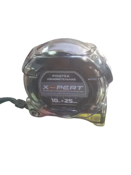 Рулетка с трещоткой 10м*25мм X-PERT