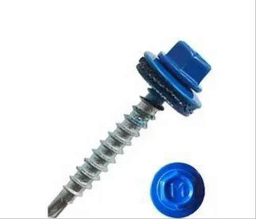 RAL5010 4.8*35мм Саморез кровельный синий RAL 5010
